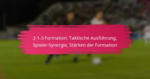 2-1-3 Formation: Taktische Ausführung, Spieler-Synergie, Stärken der Formation