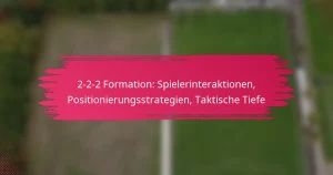 2-2-2 Formation: Spielerinteraktionen, Positionierungsstrategien, Taktische Tiefe
