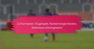 2-4 Formation: Flügelspiel, Flankenmöglichkeiten, Defensives Gleichgewicht
