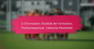 3-3 Formation: Fluidität der Formation, Positionswechsel, Taktische Flexibilität